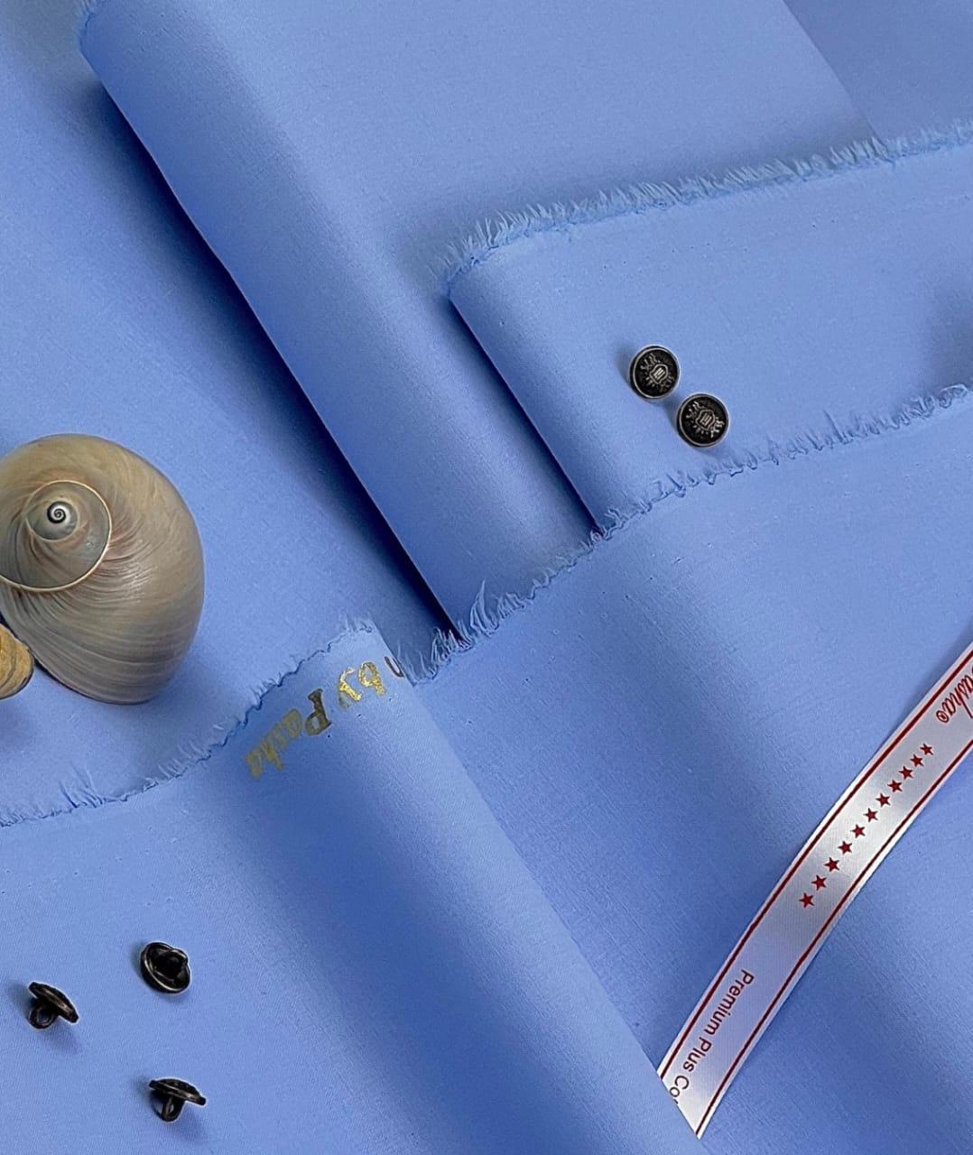 Men’s Unstitched Cotton Plain Suit