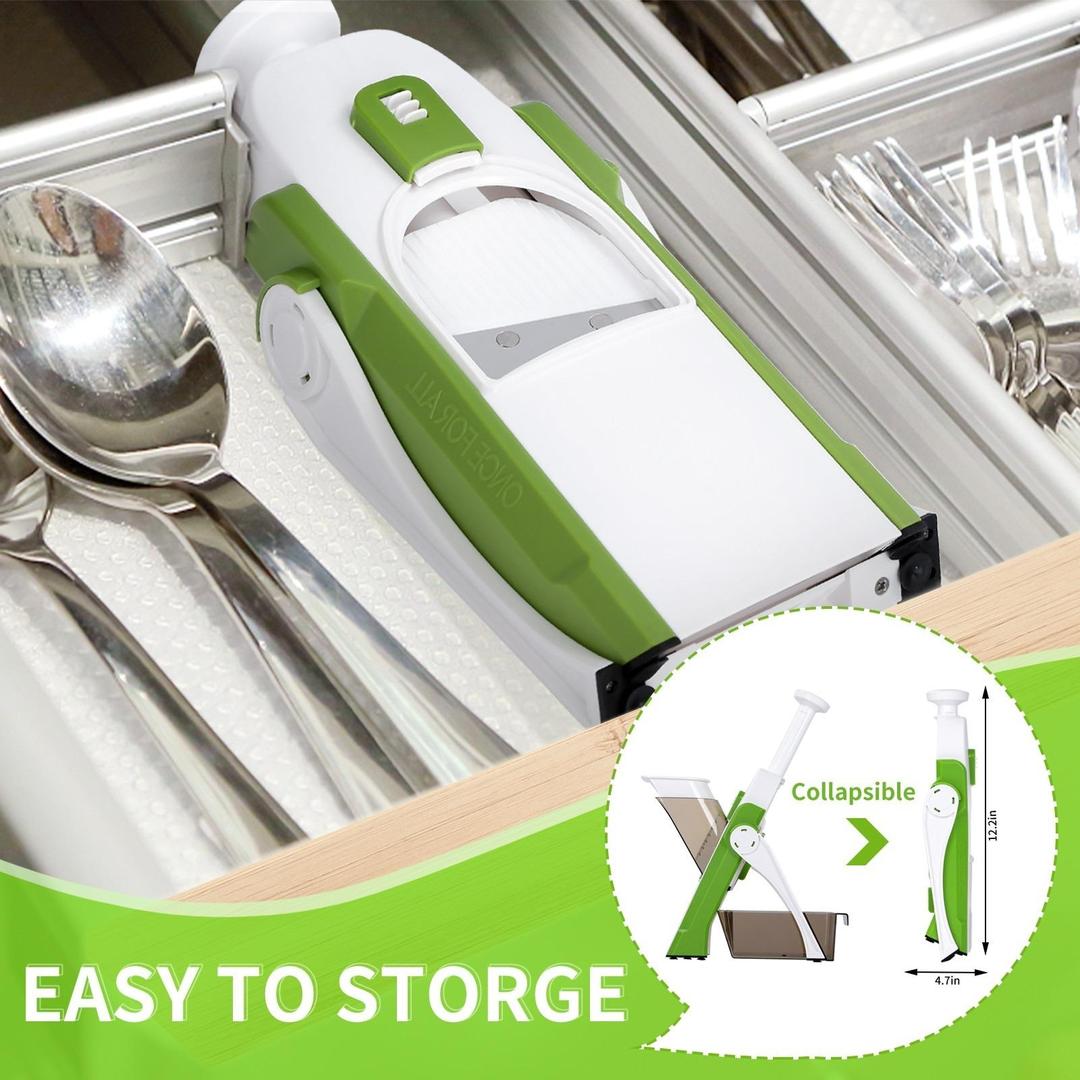 Stainless Steel Vegetable Cutter - Versatile & Compact Kitchen Tool